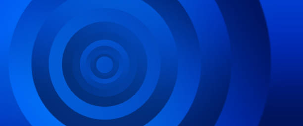 istock Abstract blue color gradient circle design background 1191736910