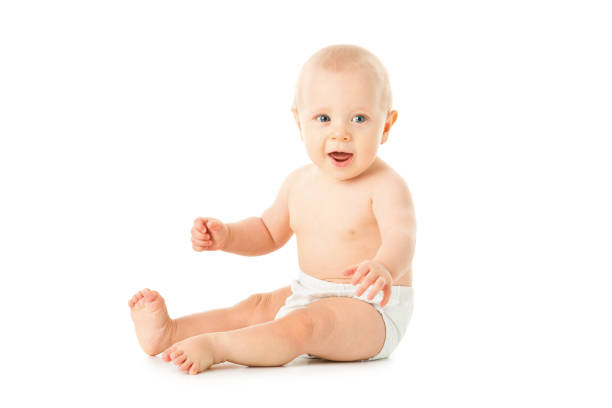 istock Small happy boy sitting. Full length 1191739123