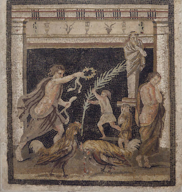 istock Pompeii - Conclusion of a cockfight 1191740806