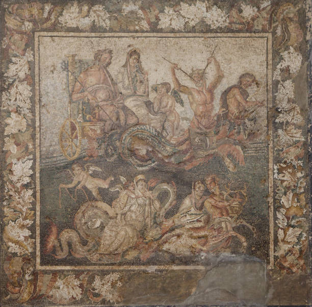 istock Pompeii - Poseidon and Amphitrite on wedding bandwagon 1191741757