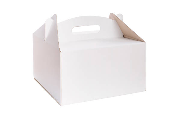 istock Folding paper box for cakes, sweets and takeaway food 1191741780