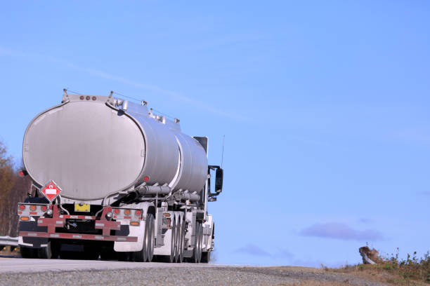 istock Tanker truck on a highway 1191748615