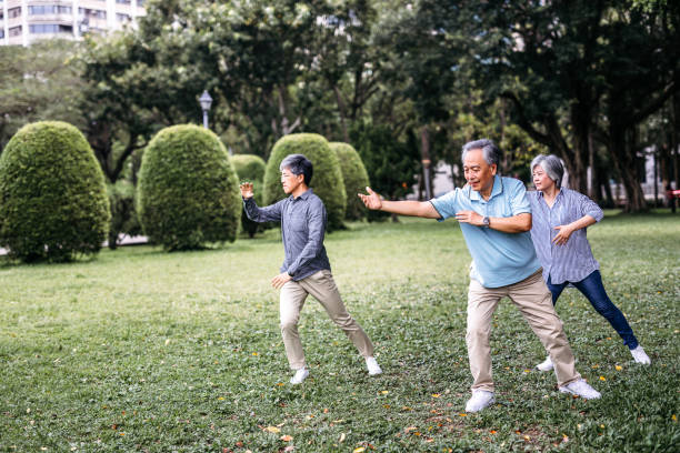 istock Tai chi in park 1191749842