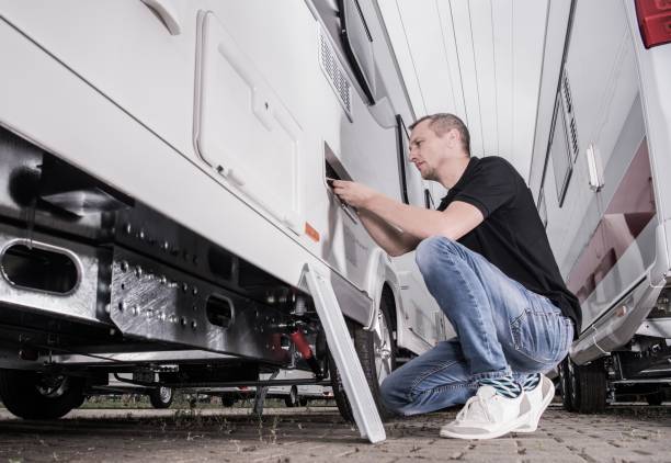 istock Preparing RV Travel Trailer 1191750066