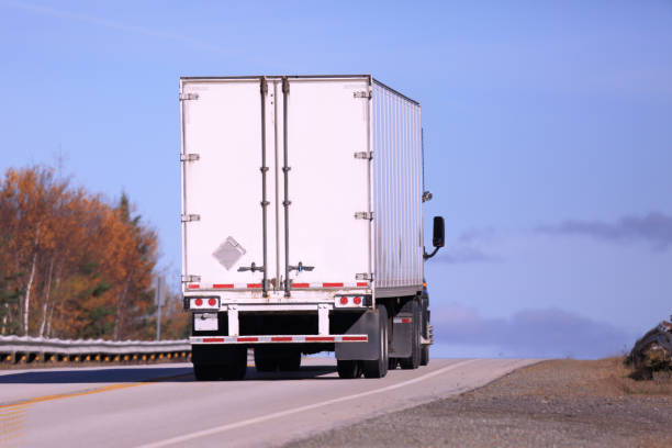 istock Semi-truck on a highway 1191750644