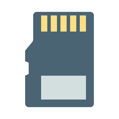 Memory Card Vector Flat Icon
