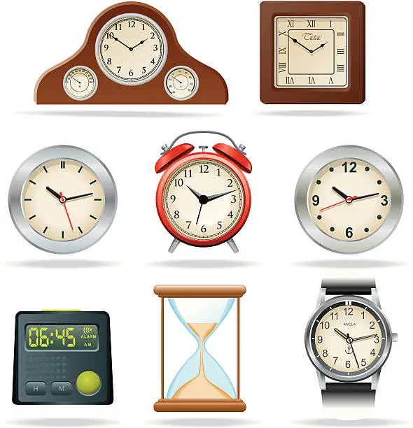 Vector illustration of Watches