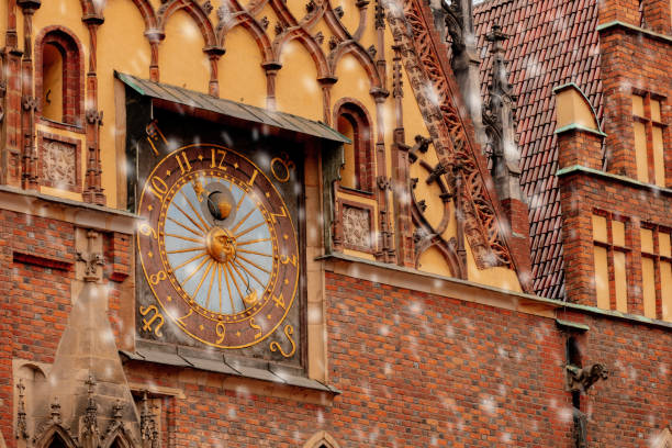 istock View on old clock in city hall in Wroclaw, Poland 1191760122