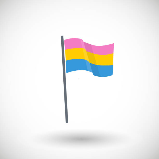 ikona flagi panseksualnej dumy - allegory painting blue celebration homosexual stock illustrations