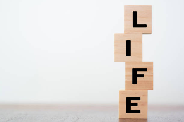 istock Life word on wooden cubes 1191765465