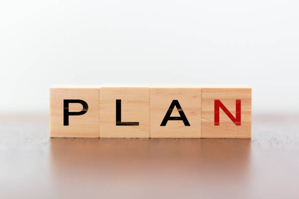 istock Plan word on wooden cubes 1191765510