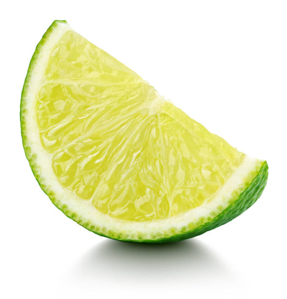 istock wedge of lime citrus fruit isolated on white 1191768823