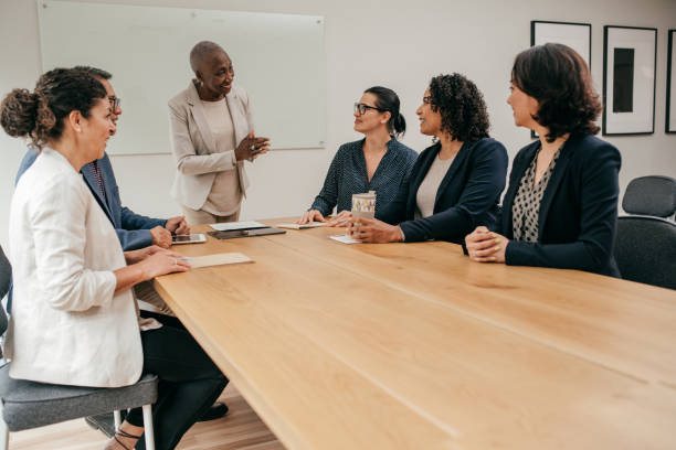 istock Business meeting in a boardroom 1191769009