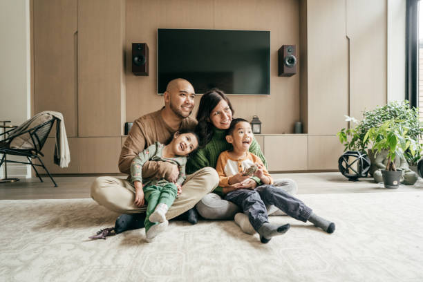 istock Family with two siblings 1191769181