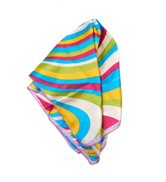 istock Silk scarf isolated on white background. 1191781228
