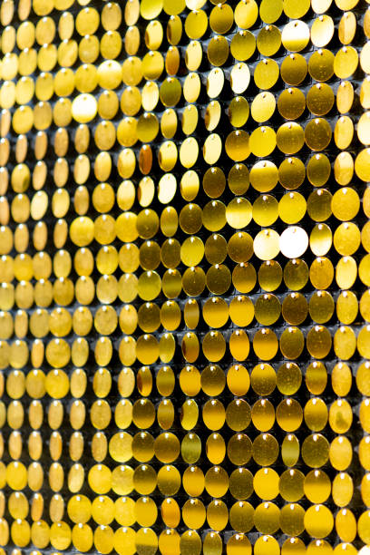 istock Sequins reflective background. golden Sequins wall, Sparkling 1191786707