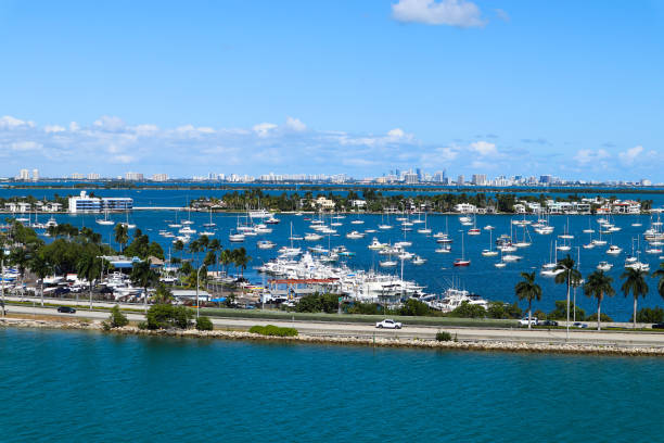 istock MacArthur Causeway with Moored Vessels in Miami, Florida 1191788032