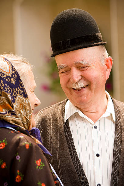 istock Old couple portrait 119178828