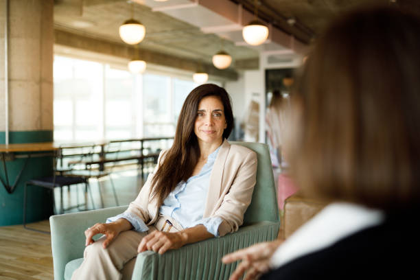 istock Woman talking in office 1191790574