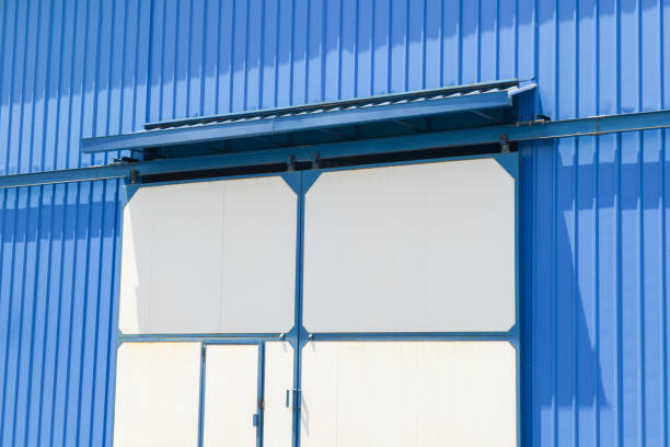 istock facade of the warehouse door 1191791439