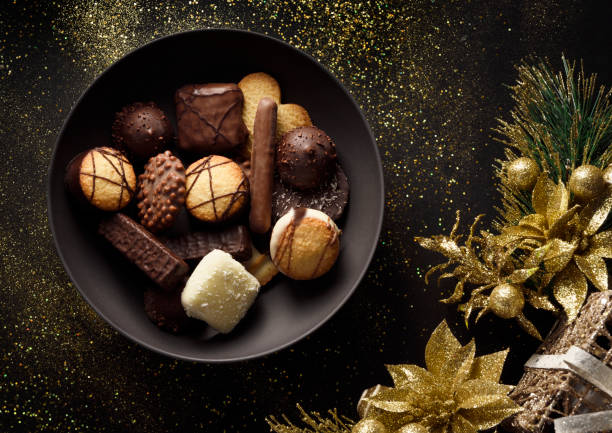 istock Fancy cookies and chocolates 1191791611