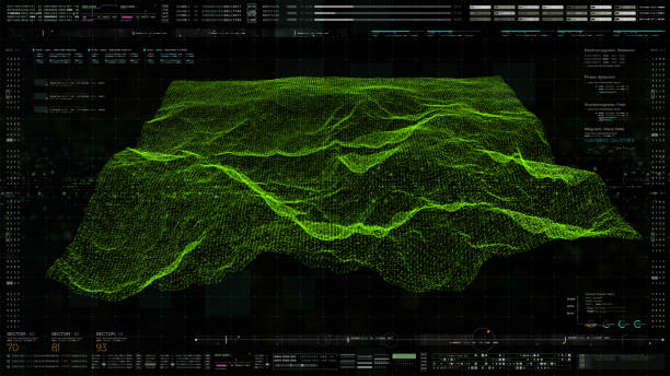 istock Futuristic Holographic Terrain Head Up Display 1191797994