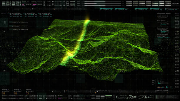 istock Futuristic Holographic Terrain Head Up Display 1191798004