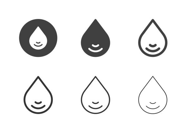 Water Drop Icons - Multi Series Water Drop Icons Multi Series Vector EPS File. drop earring stock illustrations