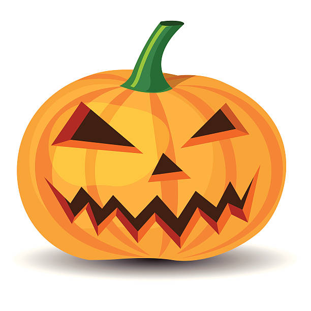 halloween pumpkin vector art illustration