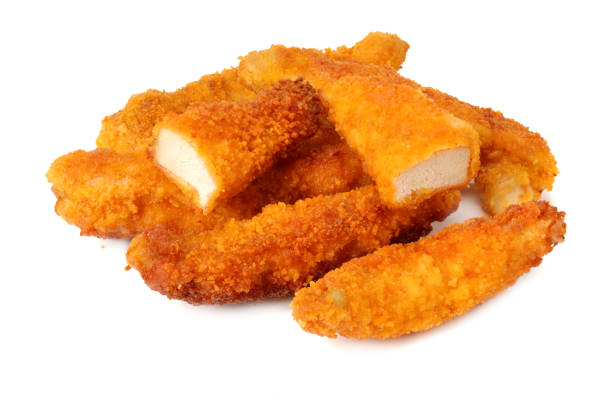 istock Chicken nuggets isolated on white background. fast food 1191807904