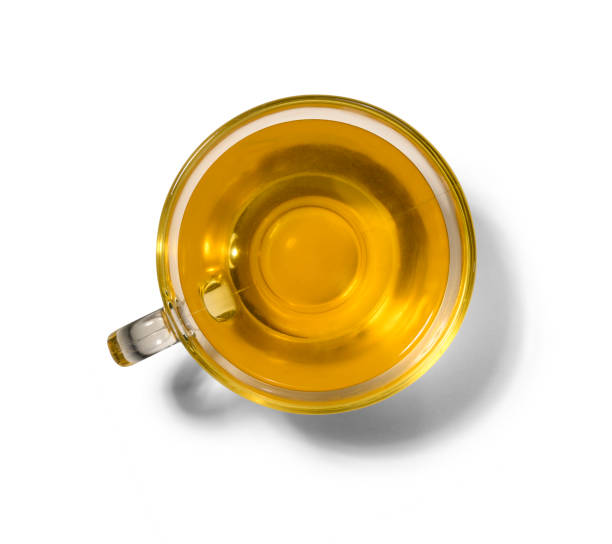 istock Tea in a glass Cup on a white background 1191809378
