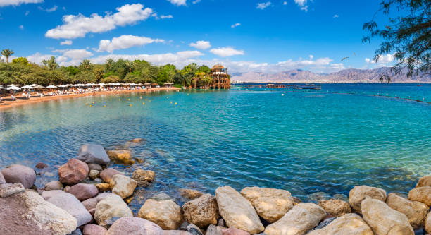 istock Relaxing beach near Eilat, Israel 1191814851