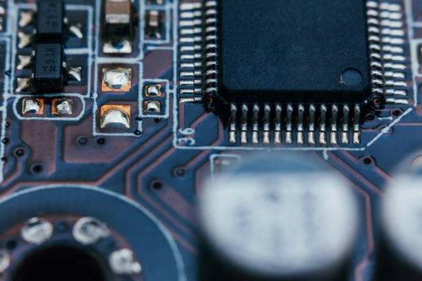 istock Circuit board repair. Electronic hardware modern technology. Motherboard digital personal computer chip. Tech science background. Integrated communication processor. Information engineering component 1191816157