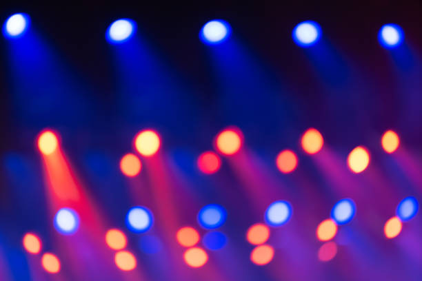 Defocused view of stage lights