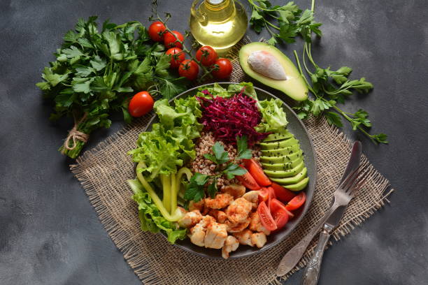 istock Buddha bowl or salad 1191816920