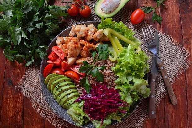 istock Buddha bowl or salad 1191816940