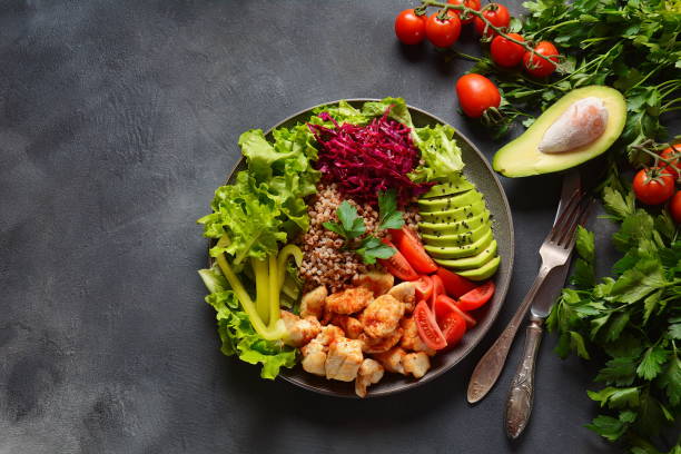 istock Buddha bowl or salad 1191817161