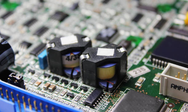 istock Closeup of electronic circuit board or PCB printed circuit board 1191818190