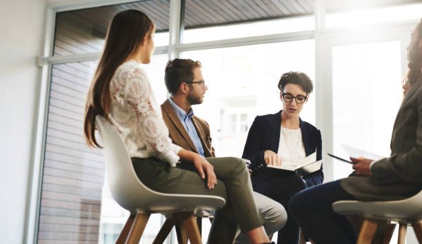 istock Presenting her opinion and supporting it with evidence 1191819618