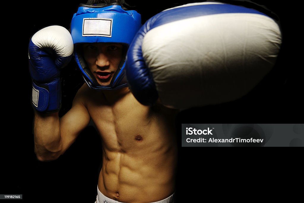 Боксер человек - Стоковые фото Бокс - спорт роялти-фри