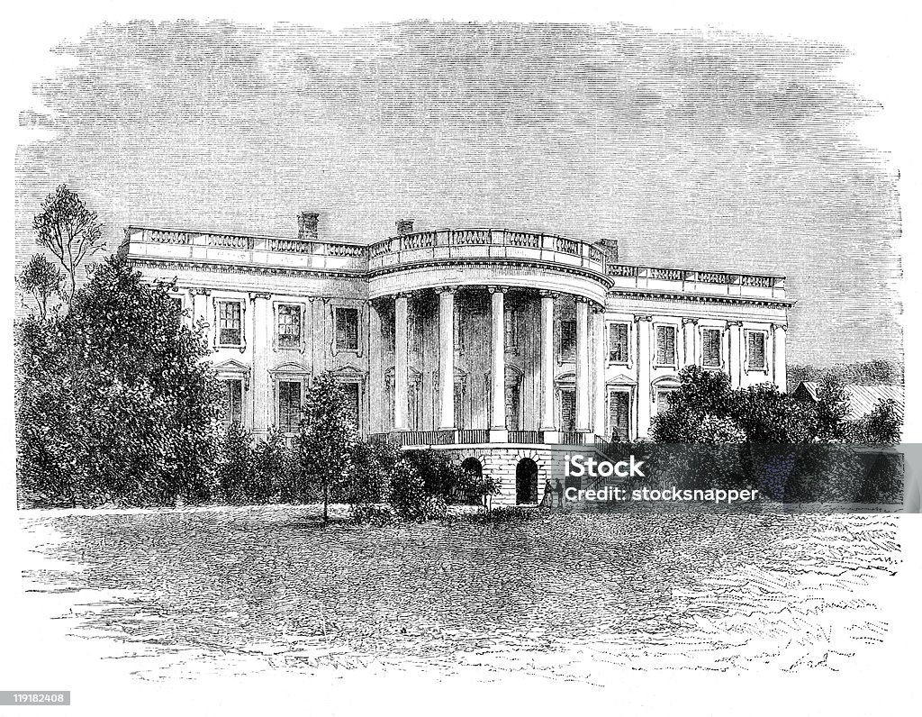White maison - Illustration de La Maison Blanche libre de droits