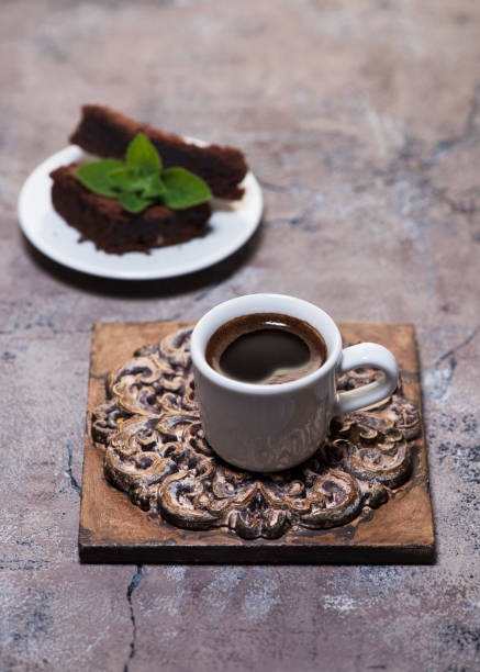 istock brownies chocolate cake and cup coffee delicious breakfast 1191826794