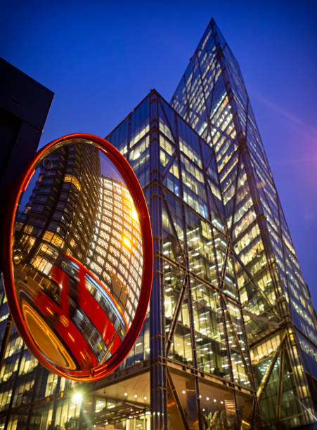 istock Night scene in London with a double decker bus 1191827400