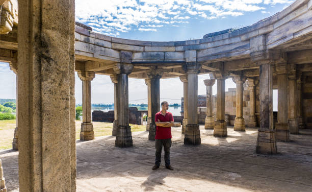 istock Young man exploring heritage Kabutar khana Pavilion 1191828294