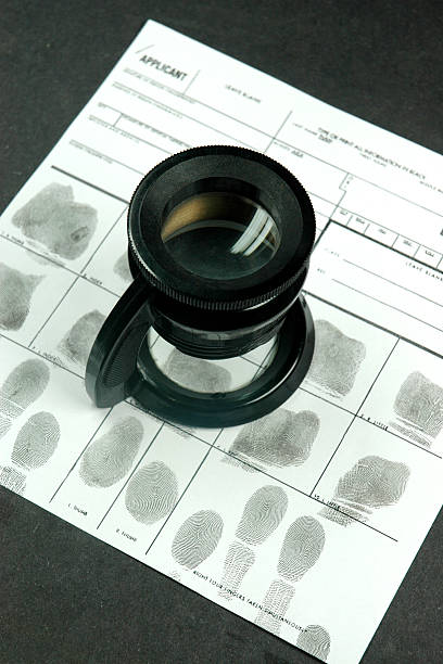 Fingerprints stock photo