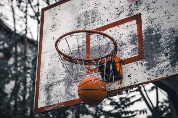 istock Basketball in the Hoop 1191831331
