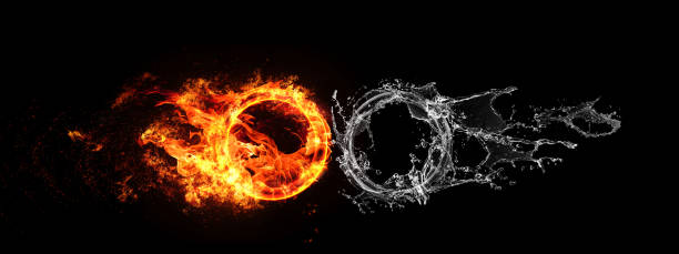 istock Abstract flame and water coalescence 1191832184