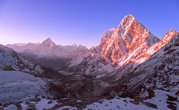 istock Himalayas Mountains Cholatse Peak Sunrise Morning 1191834565