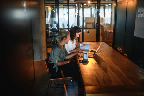 istock Female Business Colleagues Working on Project in Board Room 1191834791