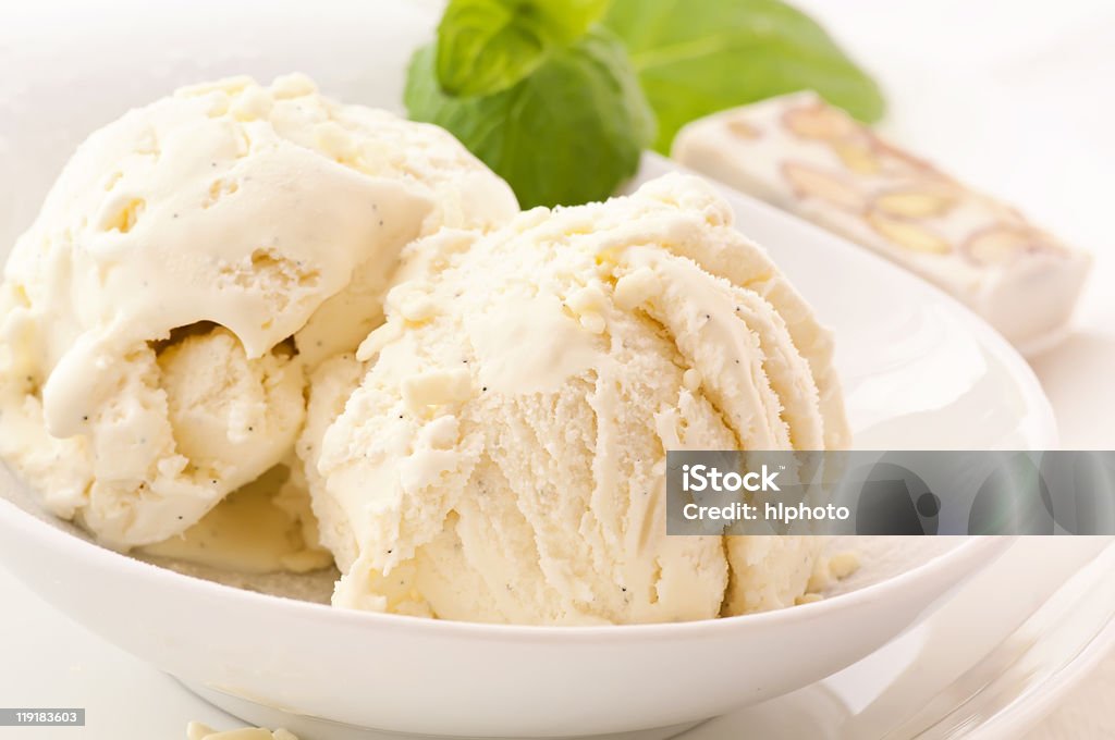 Vanilla Ice  Ice Cream Stock Photo